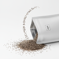 Chia Seeds 500g simple white packaging by Liora